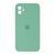 Silicone case Full square close camera iPhone 11 spearmint 29811 фото