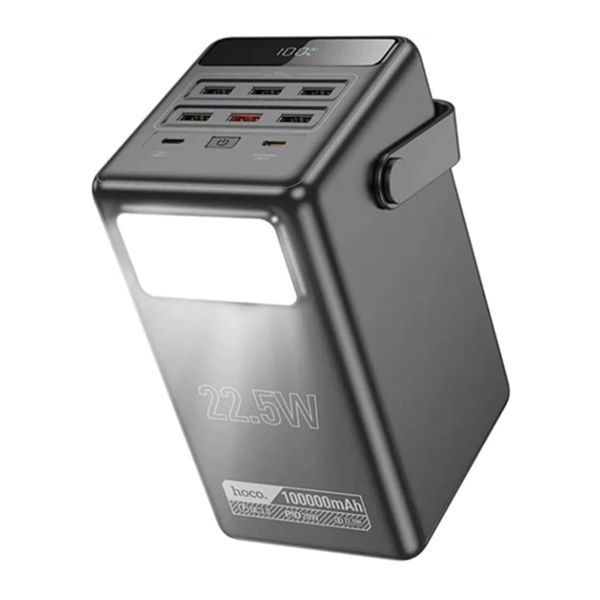 Power bank 100 000 mAh Hoco DB49 4USB/QC3.0/22.5W black 00678 фото