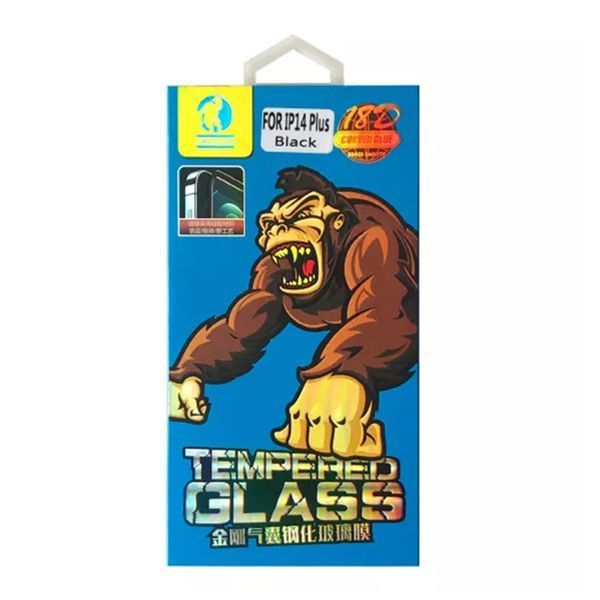 Скло KING KONG iPhone 13 Pro Max/14 Plus black з бортиками 03344 фото
