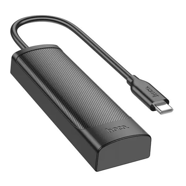 Type-C HUB Hoco HB41 4in1 (4 USB 2.0) black 35553 фото