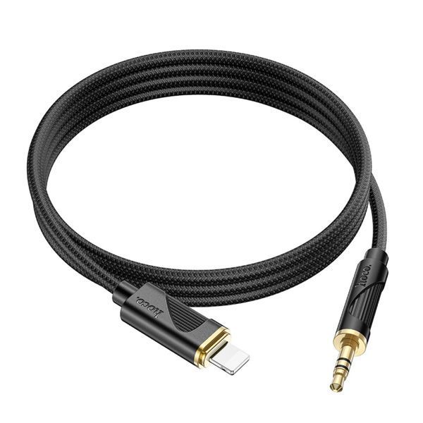 AUX Hoco UPA30 3.5 to lightning 1m grey 39691 фото