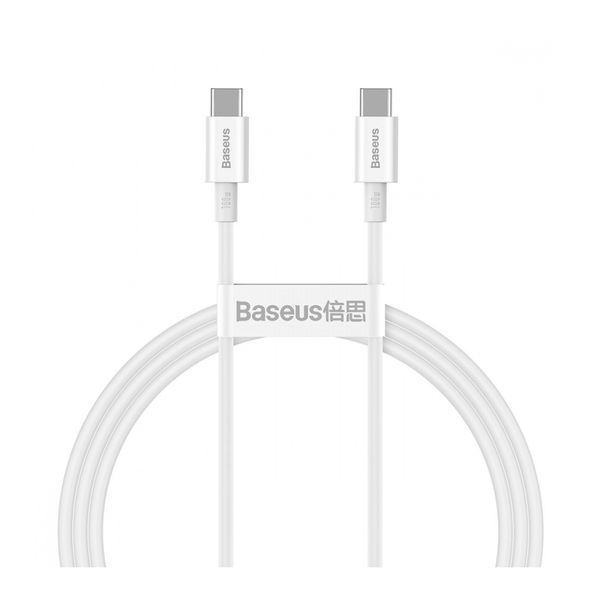 Cable Baseus Superior Series Fast Charging Type-C to Type-C PD 100W (1m) white 19135 фото