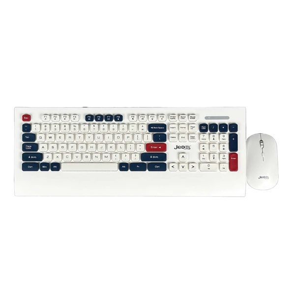 Клавіатура Bluetooth Jedel WS671 + мишка white 44348 фото