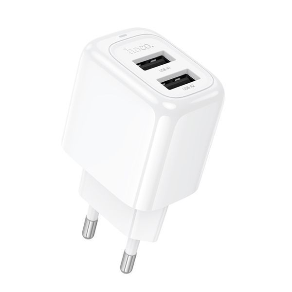 МЗП Hoco CS51A 2.4A (2USB) white 42179 фото