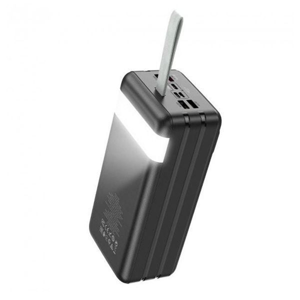 Power bank 60 000 mAh Hoco J86B 22.5W PD/QC 3.0 фонарик, дисплей 2USB/Type-C black 29797 фото
