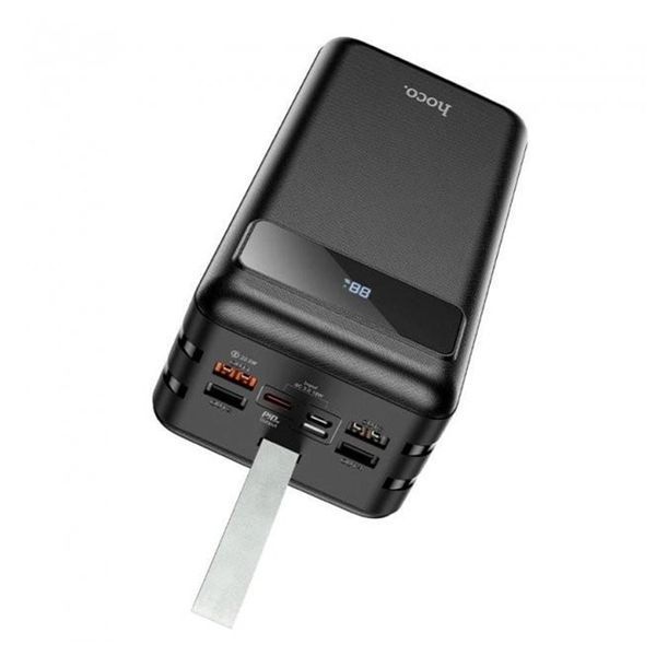 Power bank 60 000 mAh Hoco J86B 22.5W PD/QC 3.0 фонарик, дисплей 2USB/Type-C black 29797 фото