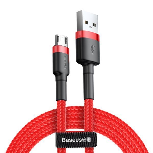 USB Cable Baseus Cafule Micro USB 2.4A (1m) red 05240 фото
