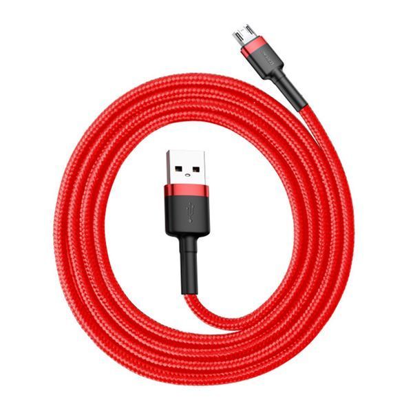 USB Cable Baseus Cafule Micro USB 2.4A (1m) red 05240 фото