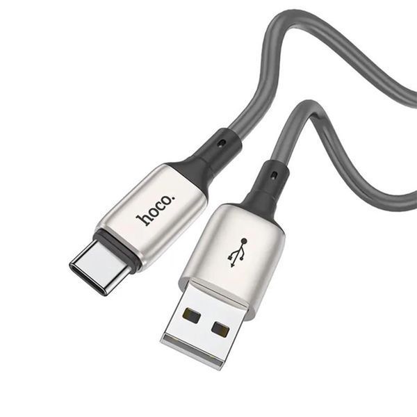 USB Cable Hoco Type-C X66 3A 1m silver 34037 фото