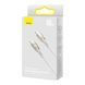 Cable Baseus Glimmer Series Fast Charging Type-C to Type-C 100W (2m) white 18116 фото 4