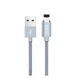 USB Cable Hoco Lightning U40А магніт 1m silver 20702 фото 3