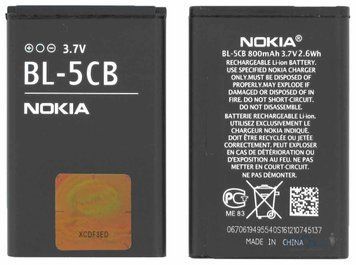 АКБ Nokia BL5CB 01997 фото