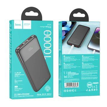 Power bank 10000 mah Hoco J121 PD 20W+ 22.5W Bipow black 35530 фото