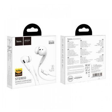 Навушники Bluetooth Hoco M1 Pro Lightning white 24708 фото