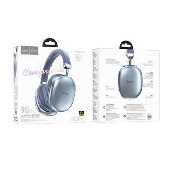 Навушники Big Bluetooth Hoco Apple AirPods W35 MAX blue 37224 фото