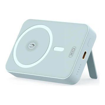 Power bank 10 000 mah XO PR231 magnetic 15W wireless charging+PD20W blue 00679 фото