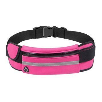 Спортивна сумка на пояс для бігу вологостійка pink 40575 фото