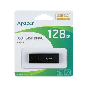 USB Flash 128 GB Apacer AH 25B 3.2 Black UA 28209 фото