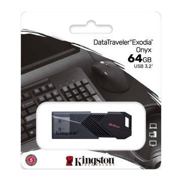 USB Flash 64 GB Kingston DT Exodia Onyx Black UA 31211 фото