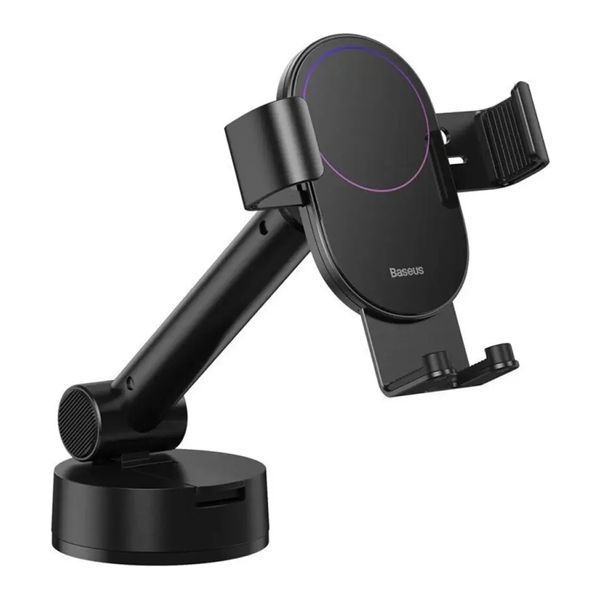 Автомобільний тримач Baseus Simplism Gravity Car Mount With Suction Base black 20230 фото