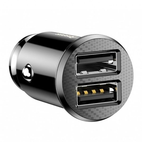 АЗП Baseus Grain Car 3.1A (2USB) black UA 26660 фото