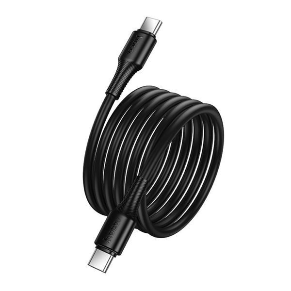 Cable Hoco Type-C to Type-C X120 60W/3A 1m black 44459 фото