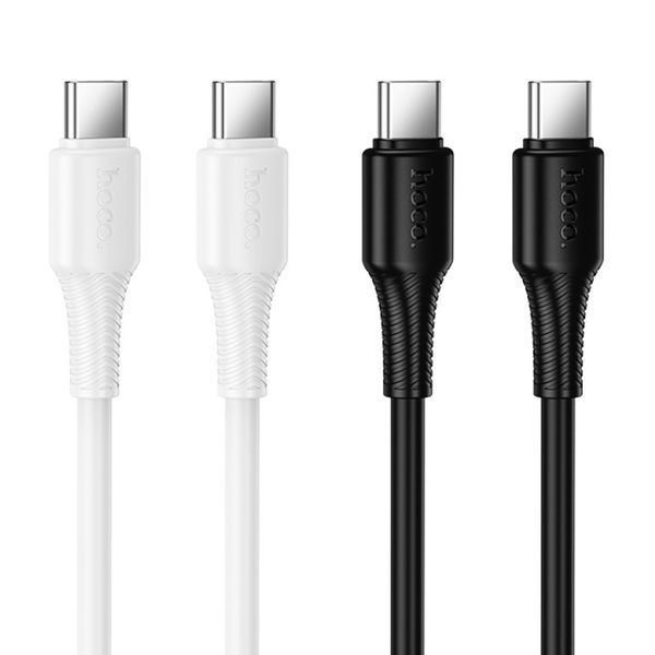 Cable Hoco Type-C to Type-C X120 60W/3A 1m black 44459 фото