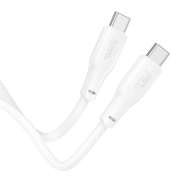 Cable Hoco Type-C to Type-C X93 60W/3A 2m white 43767 фото