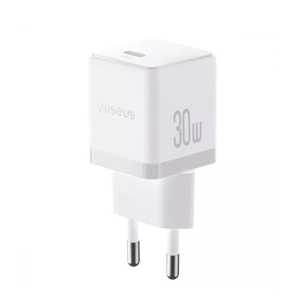 МЗП Baseus Palm Fast Charger 30W (1USB-C) + Cable Type -C to Type -C 60W (1m) White 41476 фото