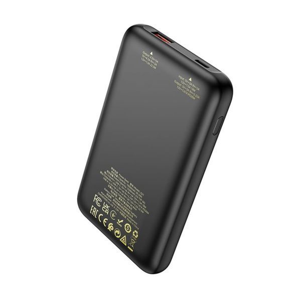 Power bank 10 000 mah Hoco Q21 22.5W+PD20W fully compatible with digital display Black 00073 фото