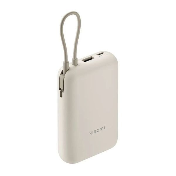 Power bank 10 000 mAh Xiaomi 22.5W (Integrated Cable) (BHR9073GL) beige UA 00838 фото