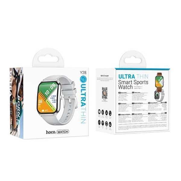 Смарт-годинник Hoco Y28 AMOLED sports silver 39747 фото