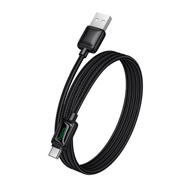 USB Cable Hoco Type-C U146 3A 1m black 44872 фото