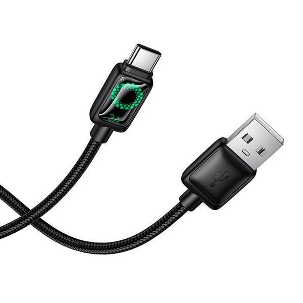 USB Cable Hoco Type-C U146 3A 1m black 44872 фото