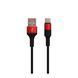 USB Cable Hoco Type-C X26 3A 1m black-red 20477 фото 1