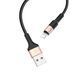 USB Cable Hoco Lightning X26 2.4A 1m black-gold 31553 фото 2