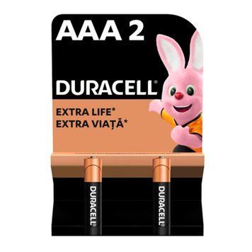 Батарейка Duracell LR03 MN2400 AAA ( упаковка 2 шт, ціна за 2шт) 45963 фото