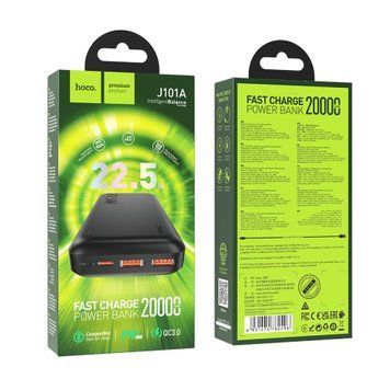 Power bank 20 000 mAh Hoco J101A PD20W+QC3.0 22.5W fully compatible Black 00074 фото