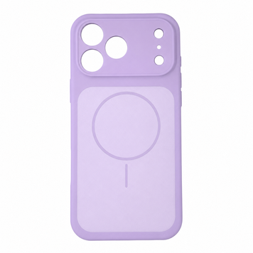 Silicone case iPhone 14 Pro Max with MagSafe Vision light purple 48340 фото