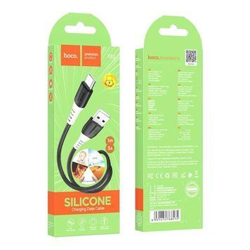 USB Cable Hoco Type-C X82 3A 1m black 34039 фото