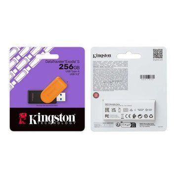 USB Flash 256 GB Kingston DT Exodia S Black/Orange UA 41610 фото