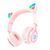 Навушники Big Bluetooth Hoco W39 Cat pink 30797 фото