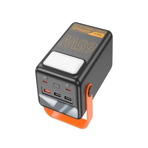 Power bank 60 000 mAh Hoco J110A 3USB/QC3.0/22.5W/2xPD60+65W/LED black 00680 фото