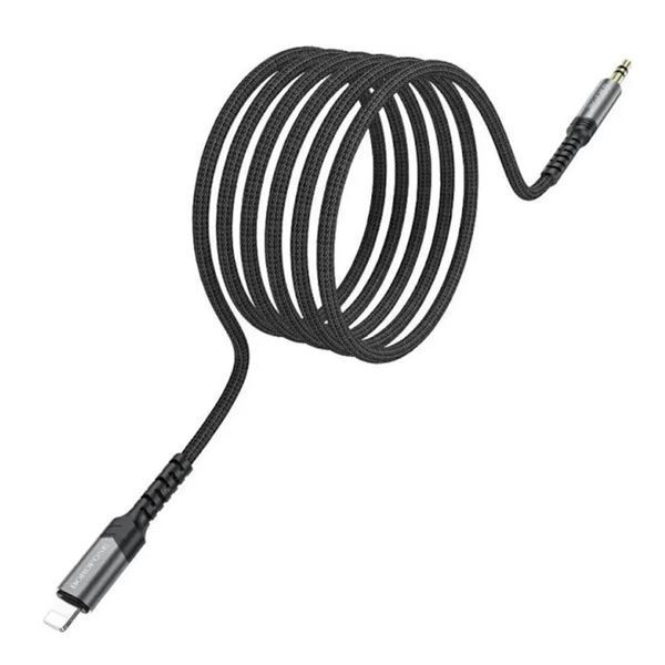 AUX Borofone BL15 3.5 to lightning 1m black 35499 фото