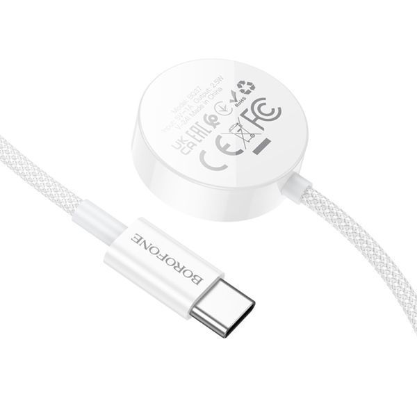 Cable Borofone BQ37 USB-C Apple Watch white 40891 фото