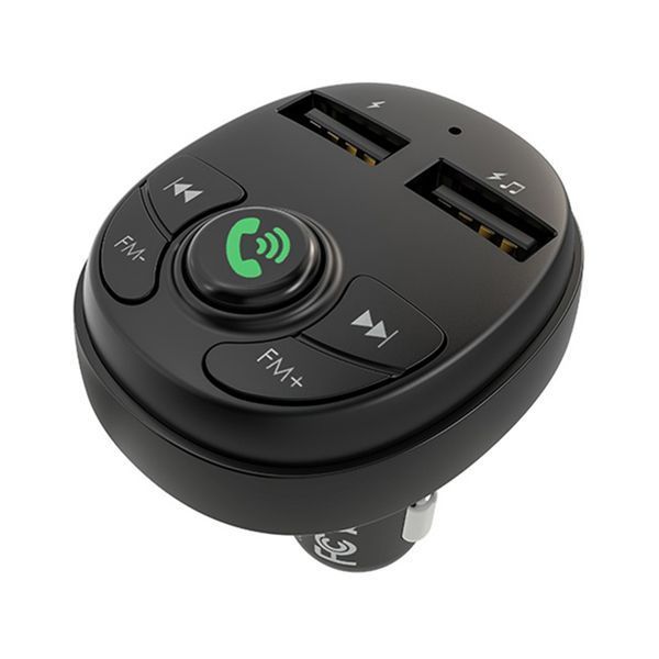 FM трансмістер Bluetooth Borofone BC26 2.1A black 37981 фото