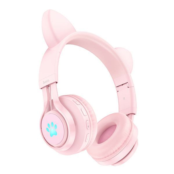 Навушники Big Bluetooth Hoco W39 Cat pink 30797 фото