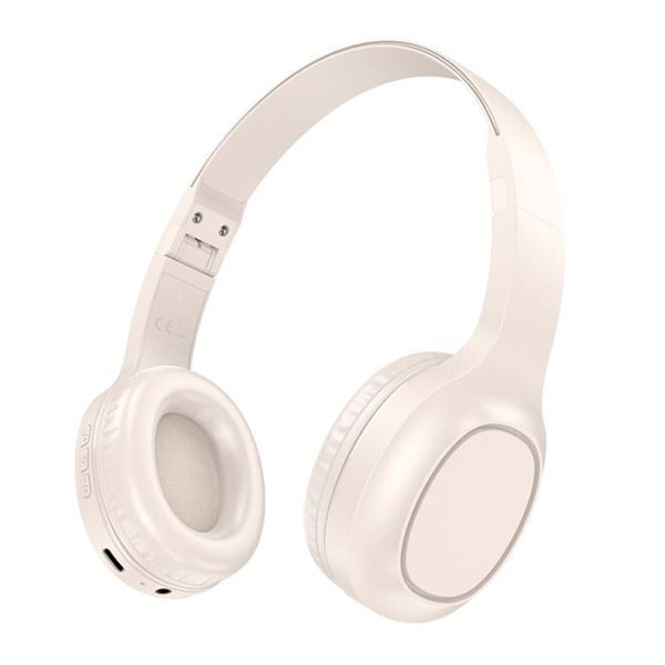 Навушники Big Bluetooth Hoco W46 beige 33618 фото