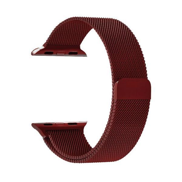 Ремінець Apple watch 42/44/45mm Milanese Loop red 25512 фото