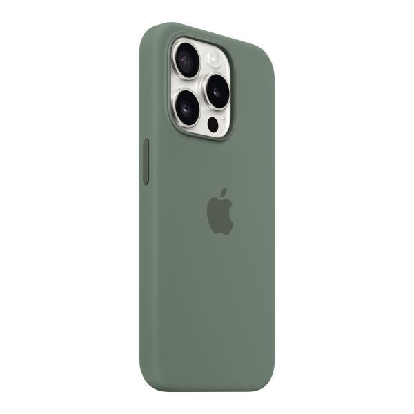 Silicone case iPhone 15 Pro with MagSafe cypress 33693 фото